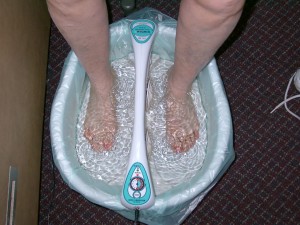 Detox Foot Bath Before Treatment